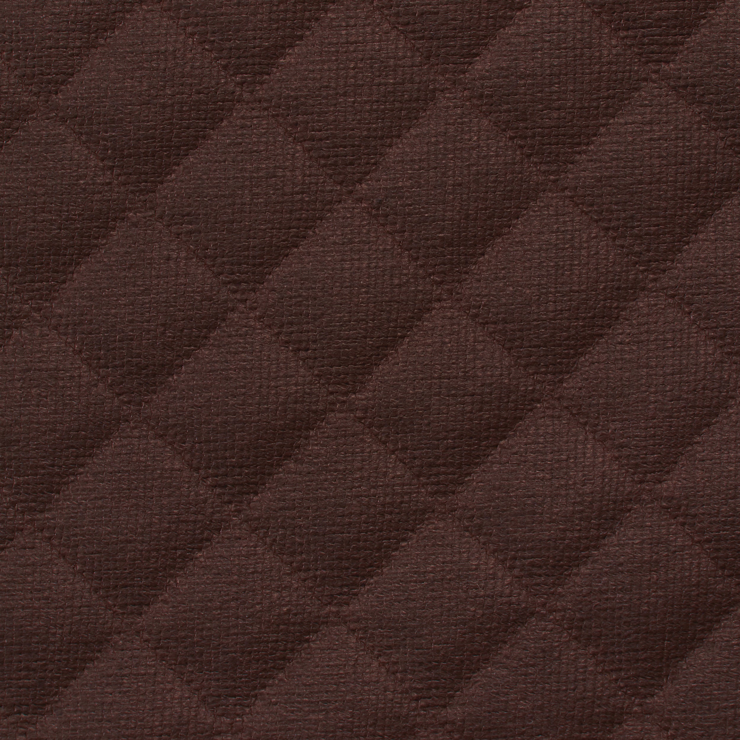 Pleather Fabric, Quilted Texture, Brown