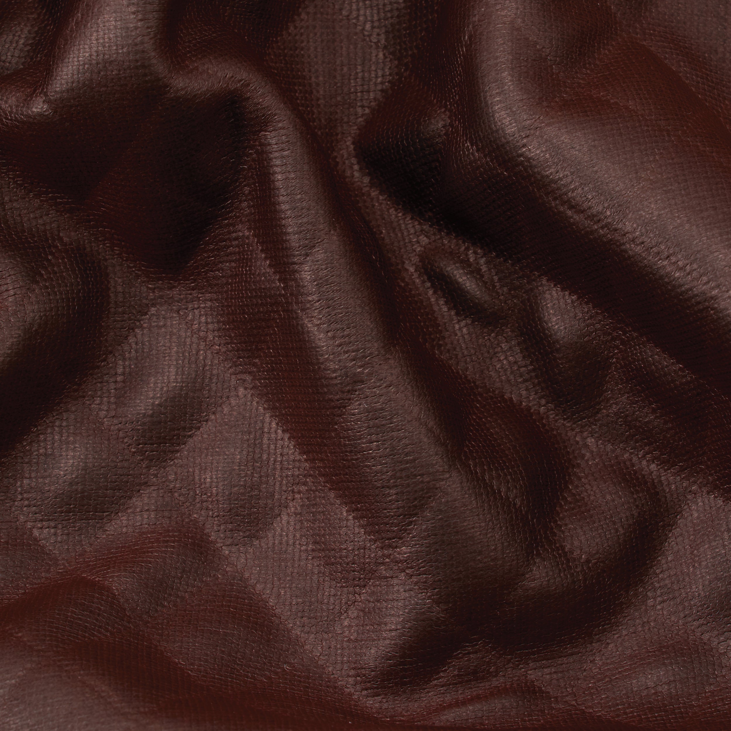 Pleather Fabric, Quilted Texture, Brown