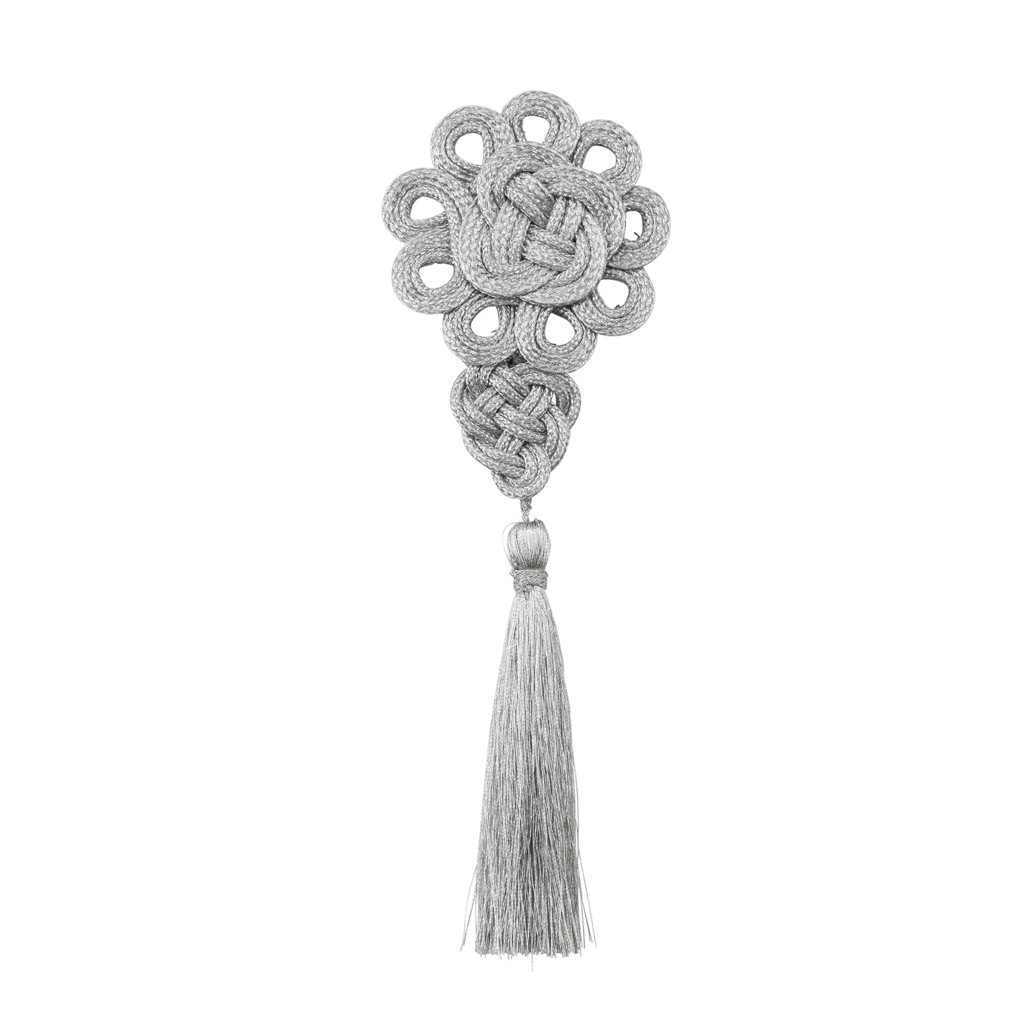 Large Tassel, Silver