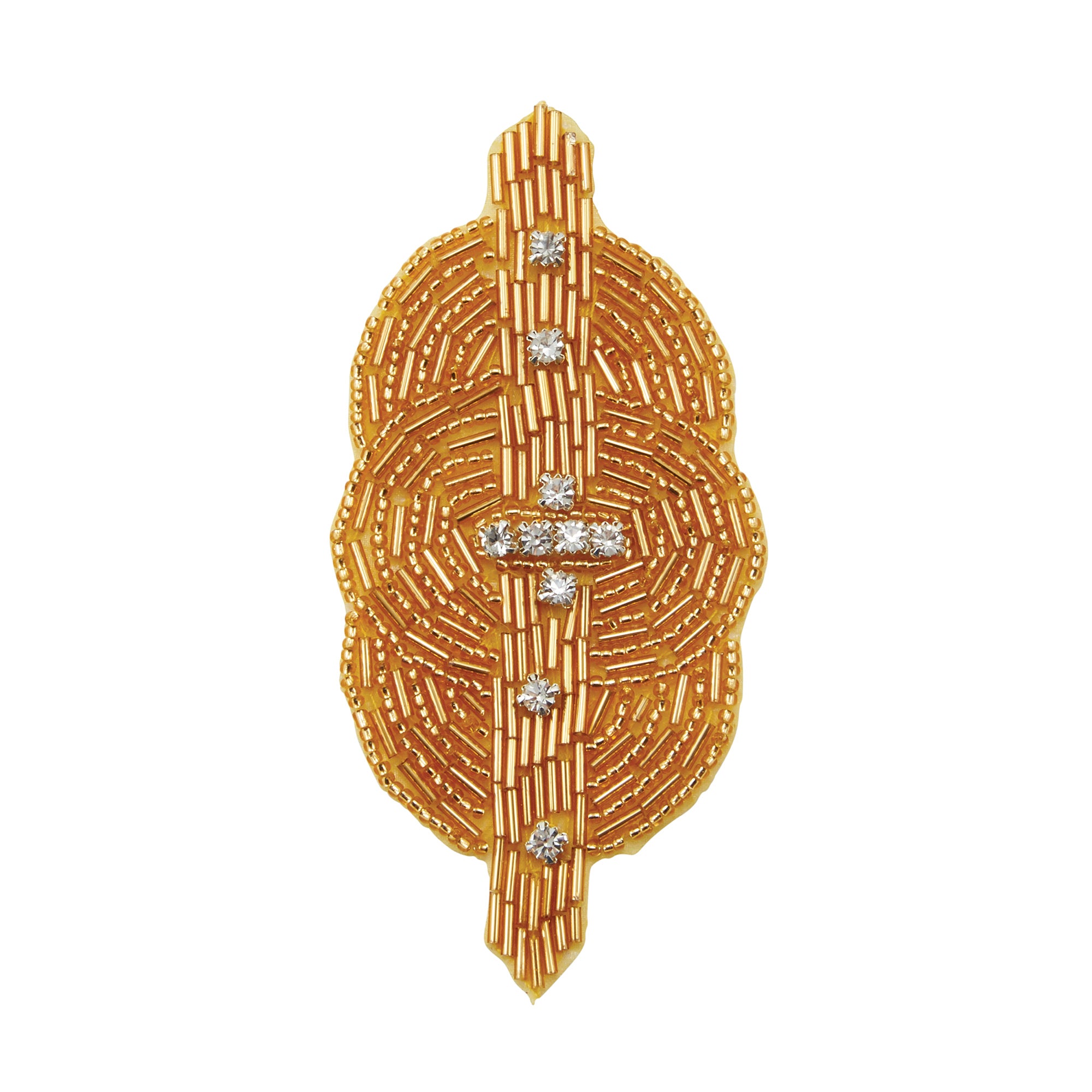Beaded Applique, Gold