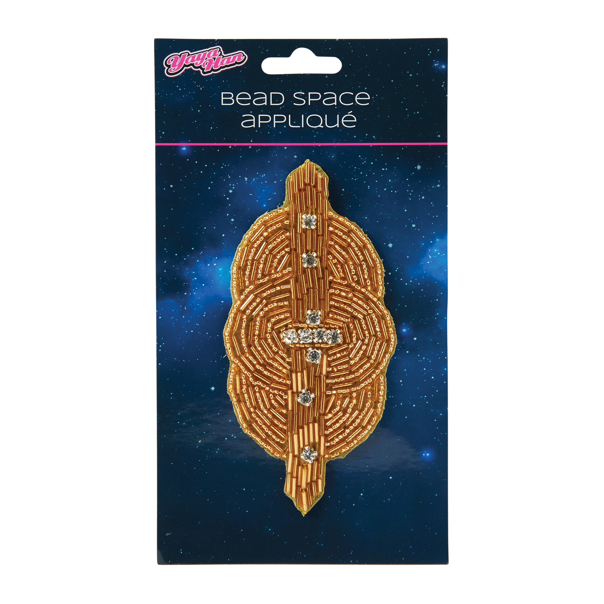 Beaded Applique, Gold