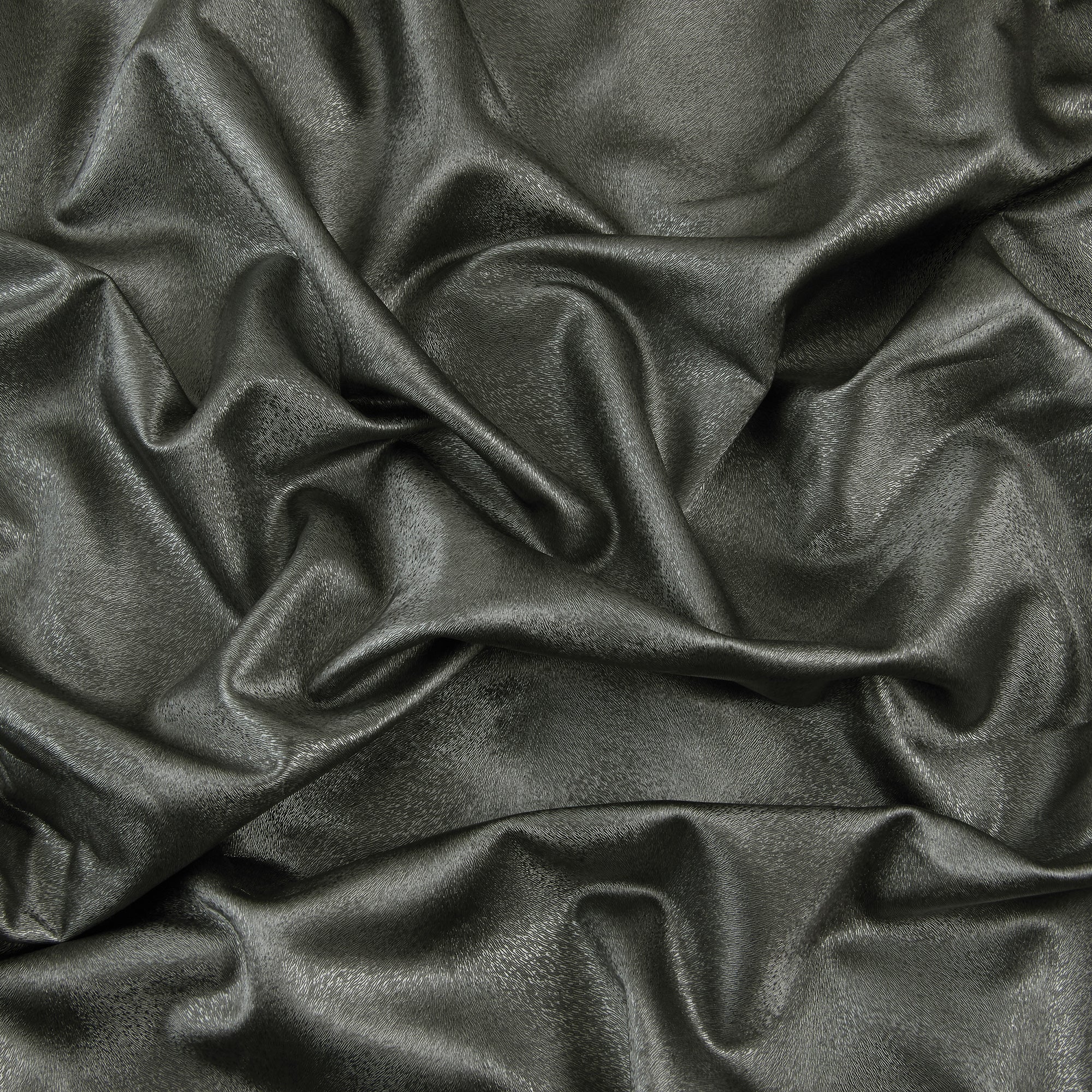 Textured Fur Fabric, Metallic Silver