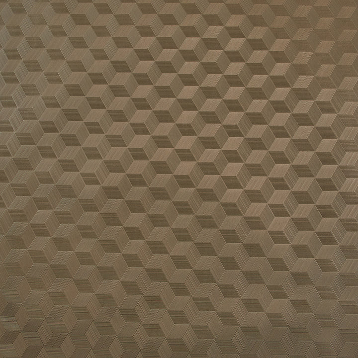 Textured Geometric Pleather Fabric, Gold