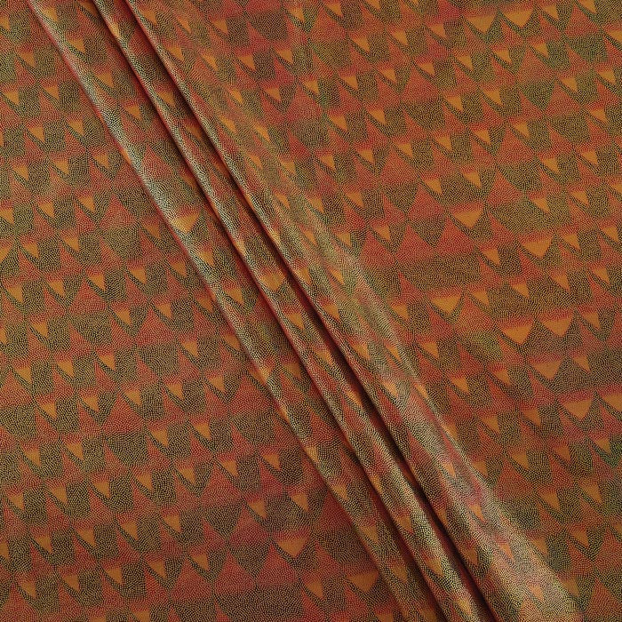 Stretch Fabric, Dragon Scale, Orange