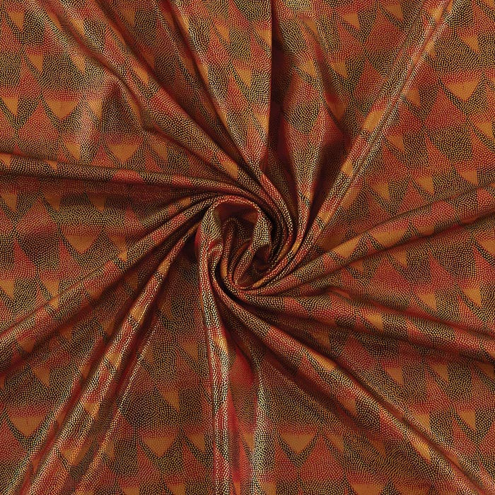 Stretch Fabric, Dragon Scale, Orange