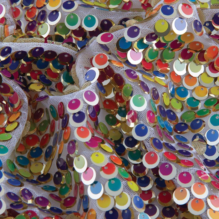 Rainbow Sequin Fabric