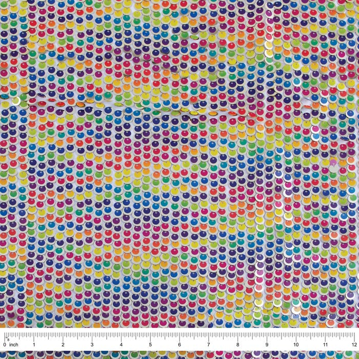 Rainbow Sequin Fabric