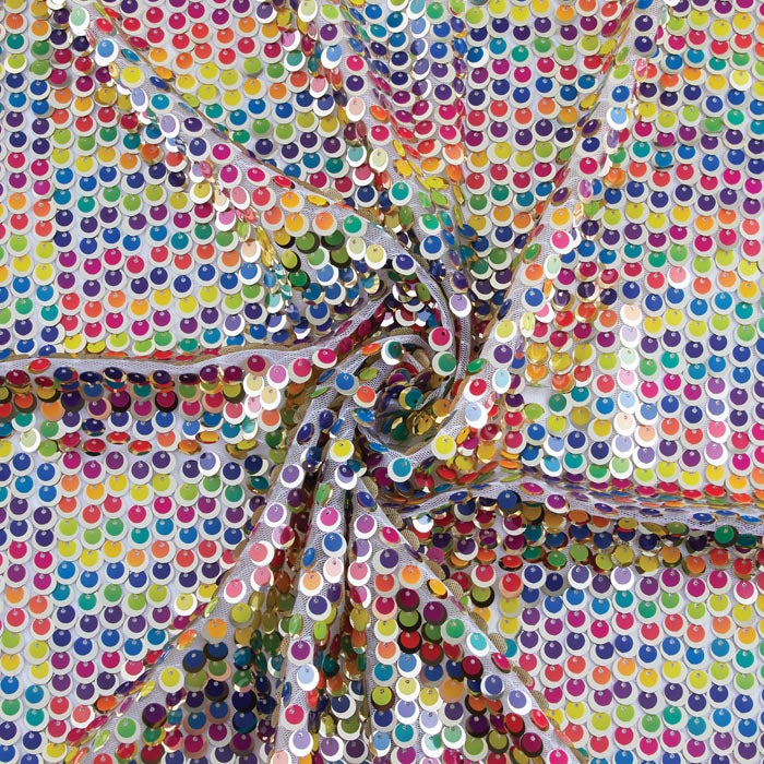 Rainbow Sequin Fabric