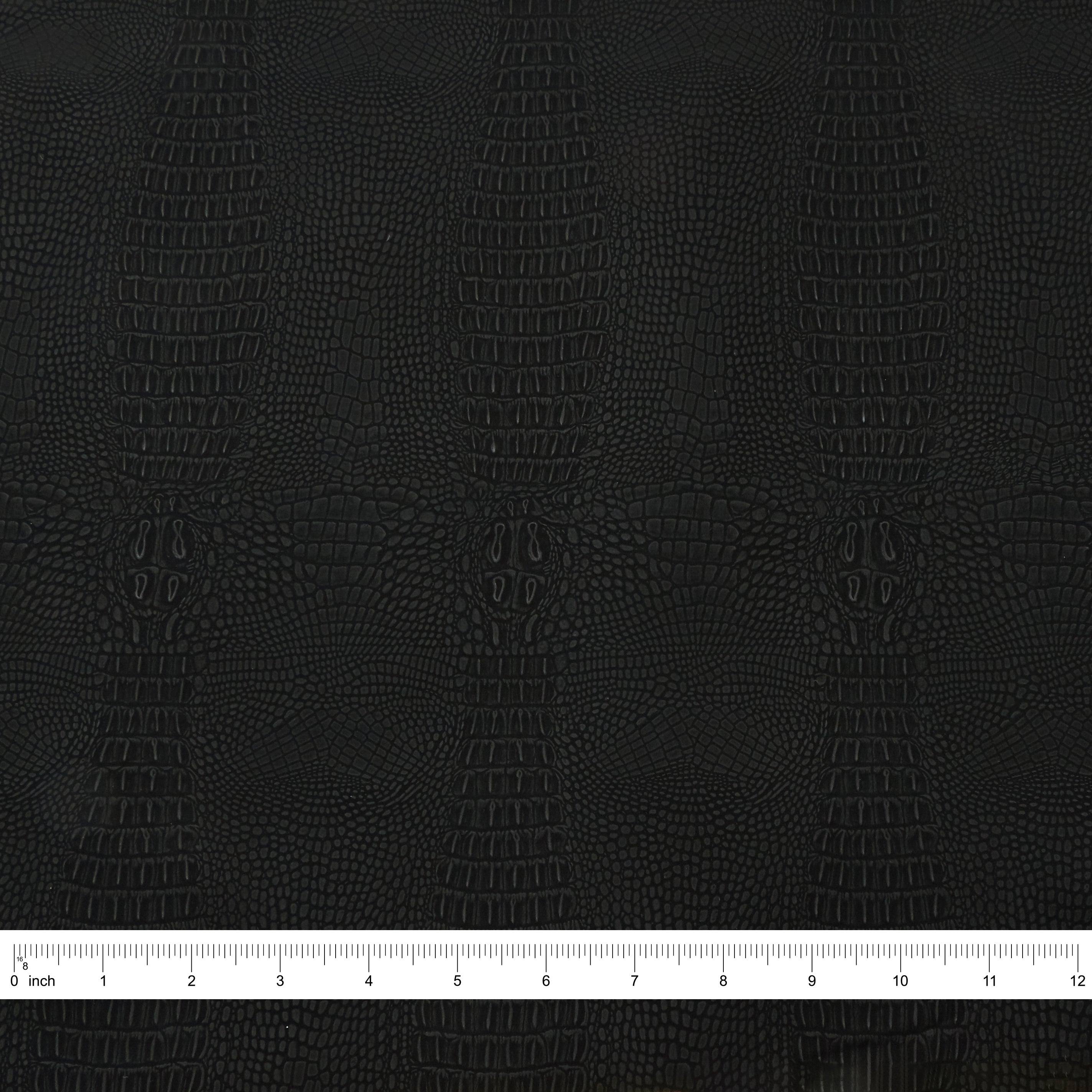 4-Way Stretch Fabric, Reptile Moleskin, Black
