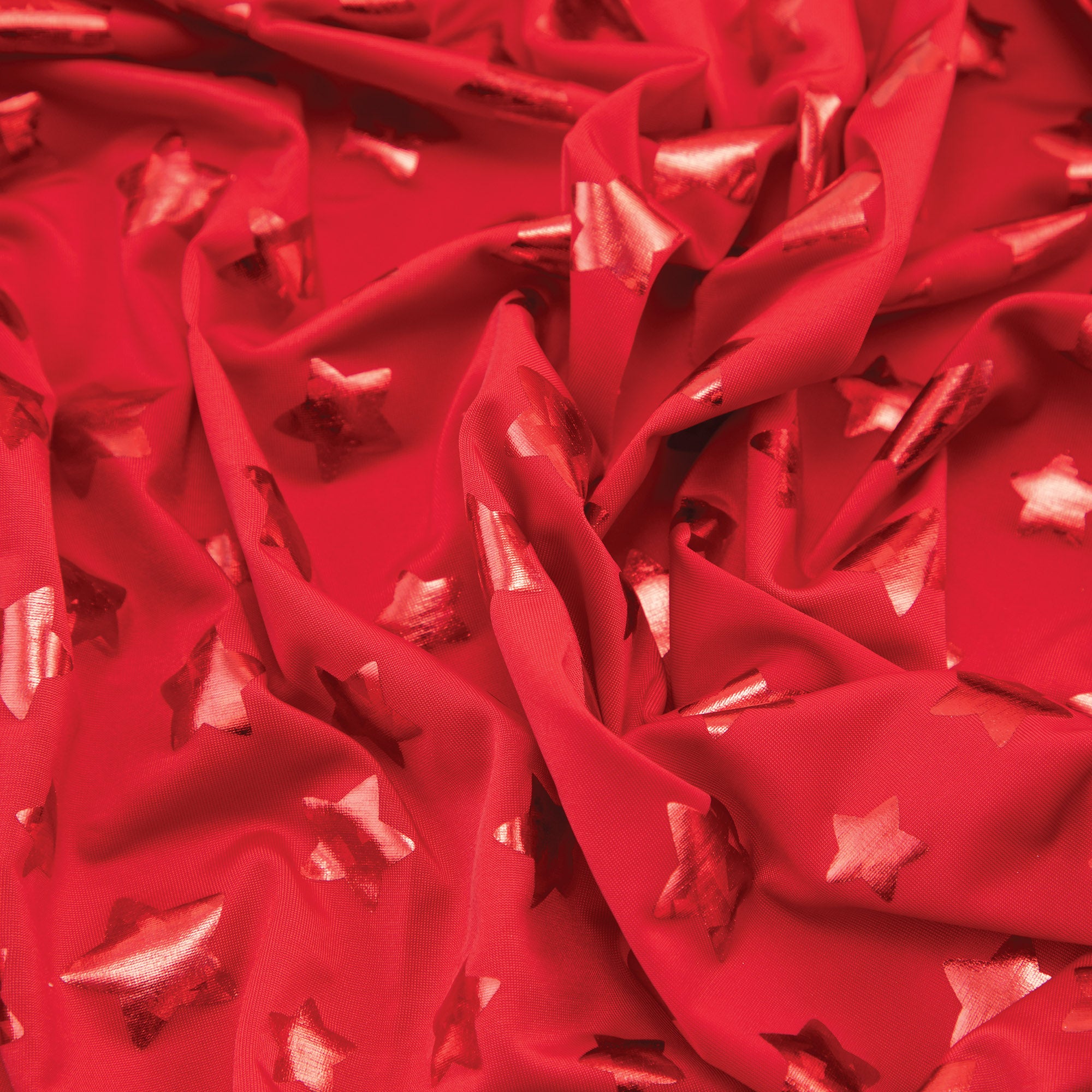 Stretch Fabric, Tonal Star, Red