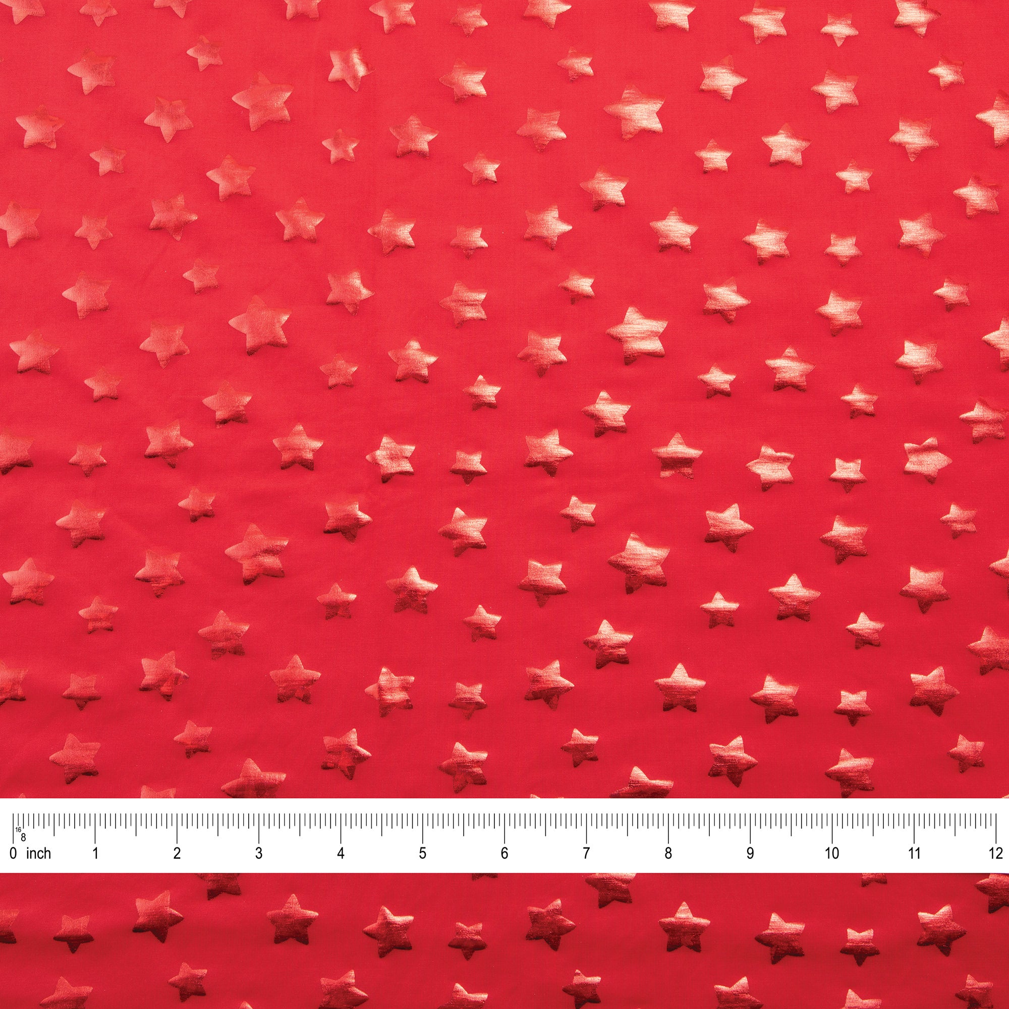 Stretch Fabric, Tonal Star, Red
