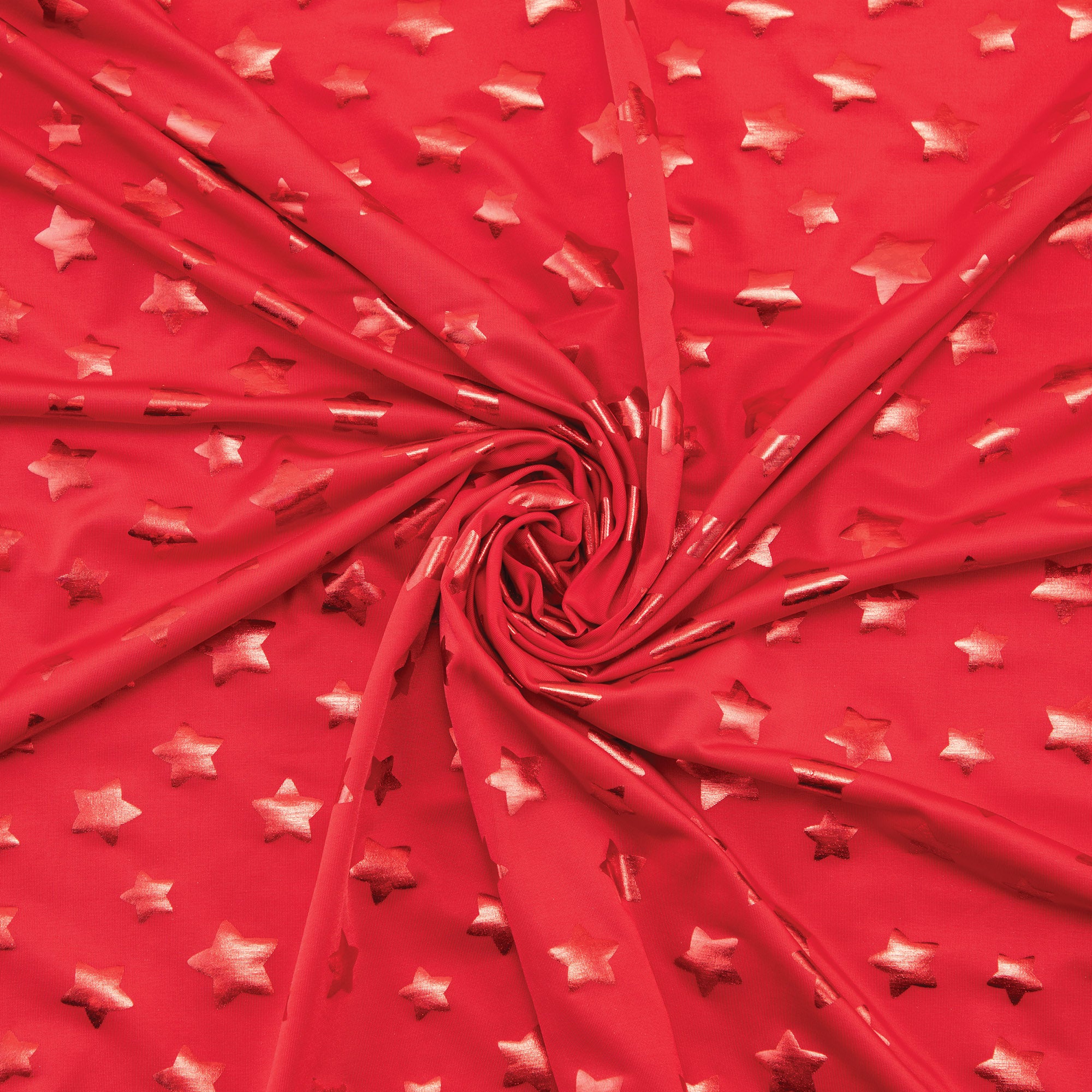 Stretch Fabric, Tonal Star, Red