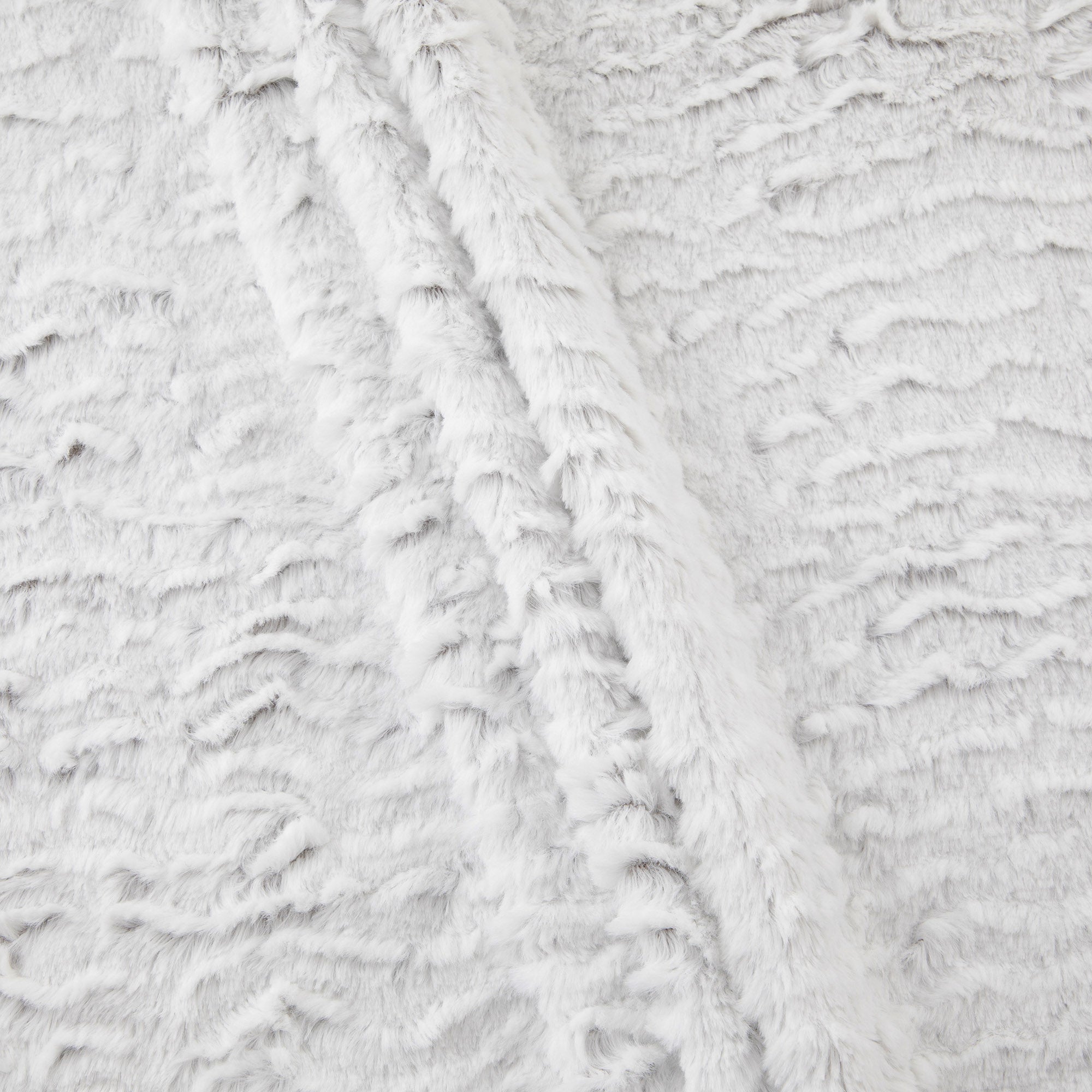 Premium Faux Fur Fabric, White