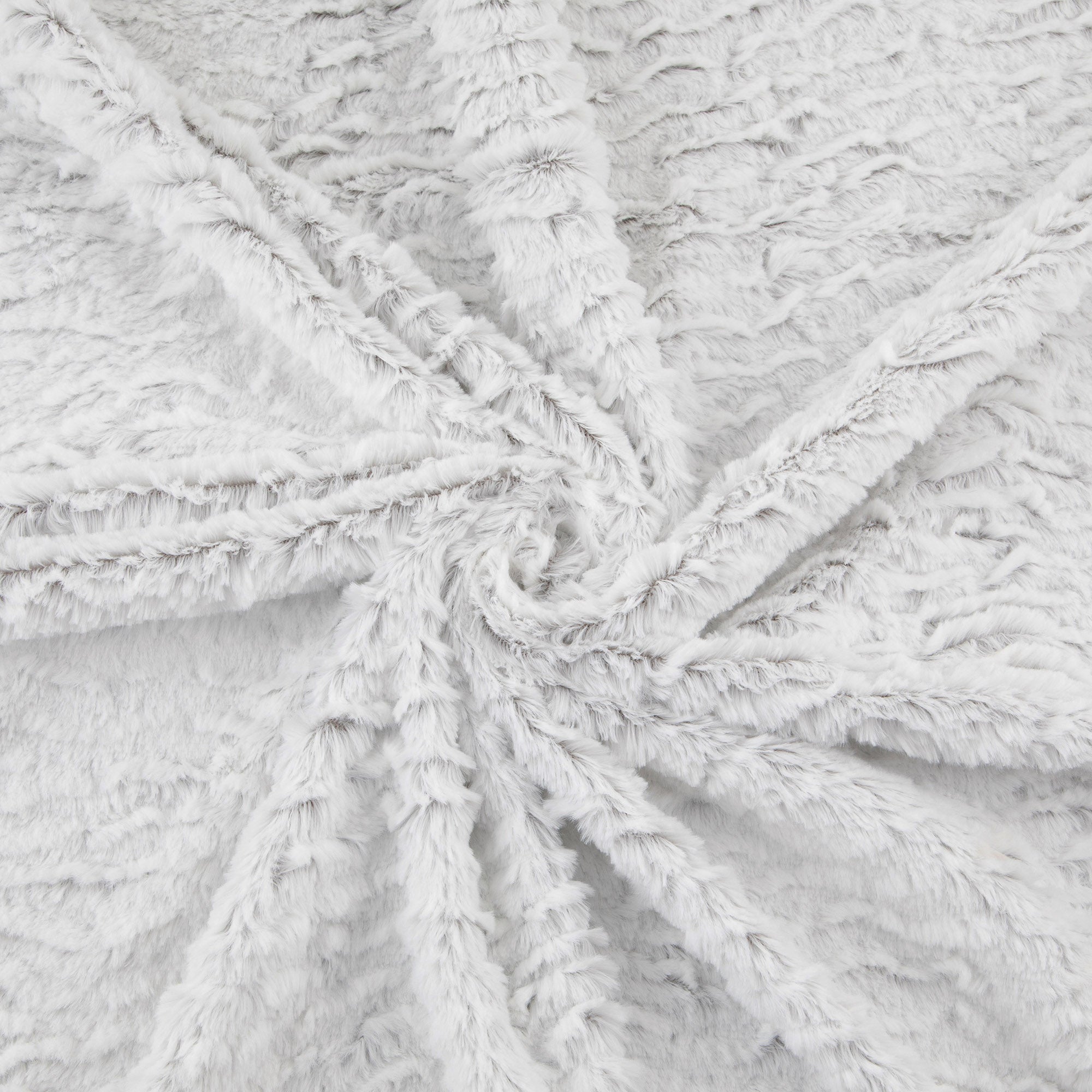 Premium Faux Fur Fabric, White