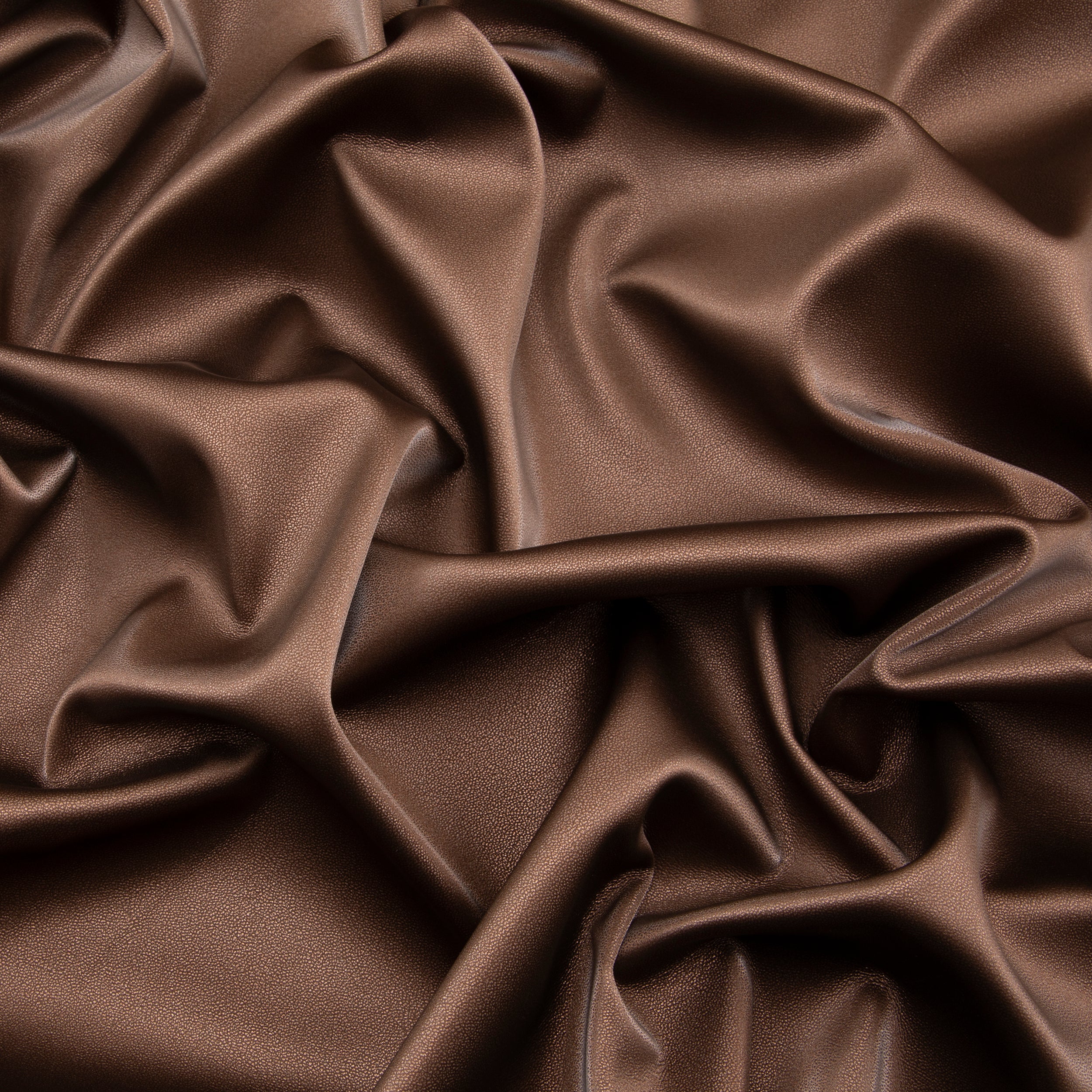 Stretch Pleather Fabric, Shiny Bronze
