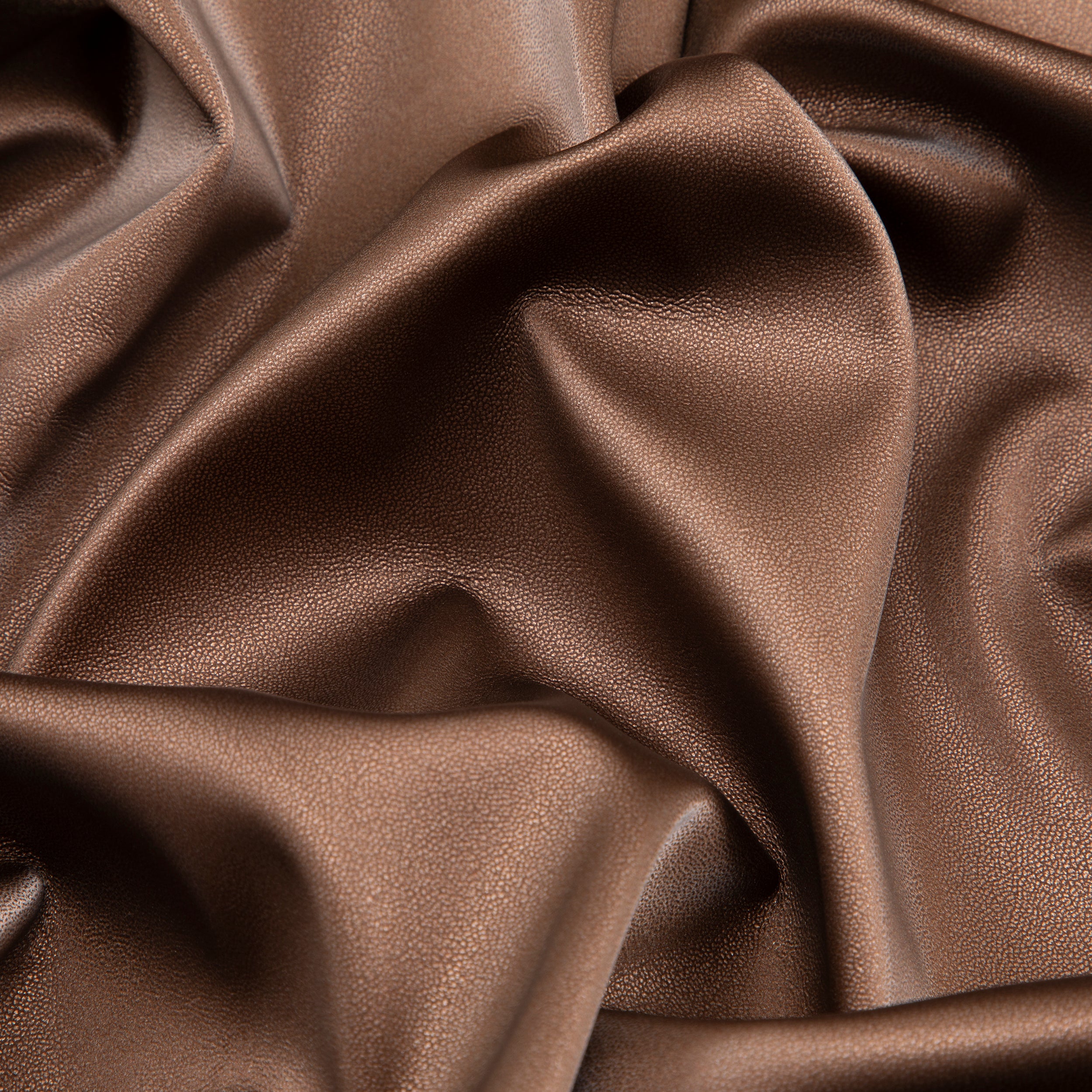 Stretch Pleather Fabric, Shiny Bronze