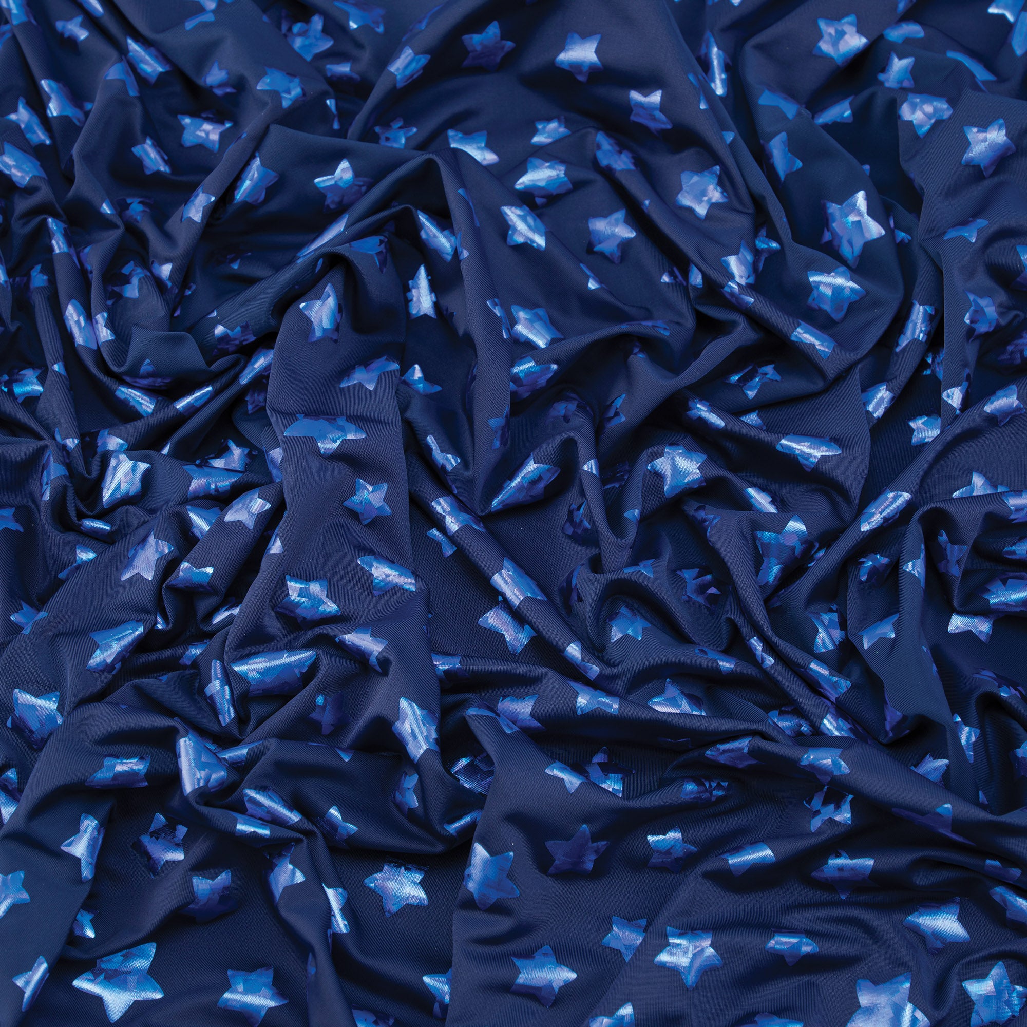 Stretch Fabric, Tonal Star, Navy