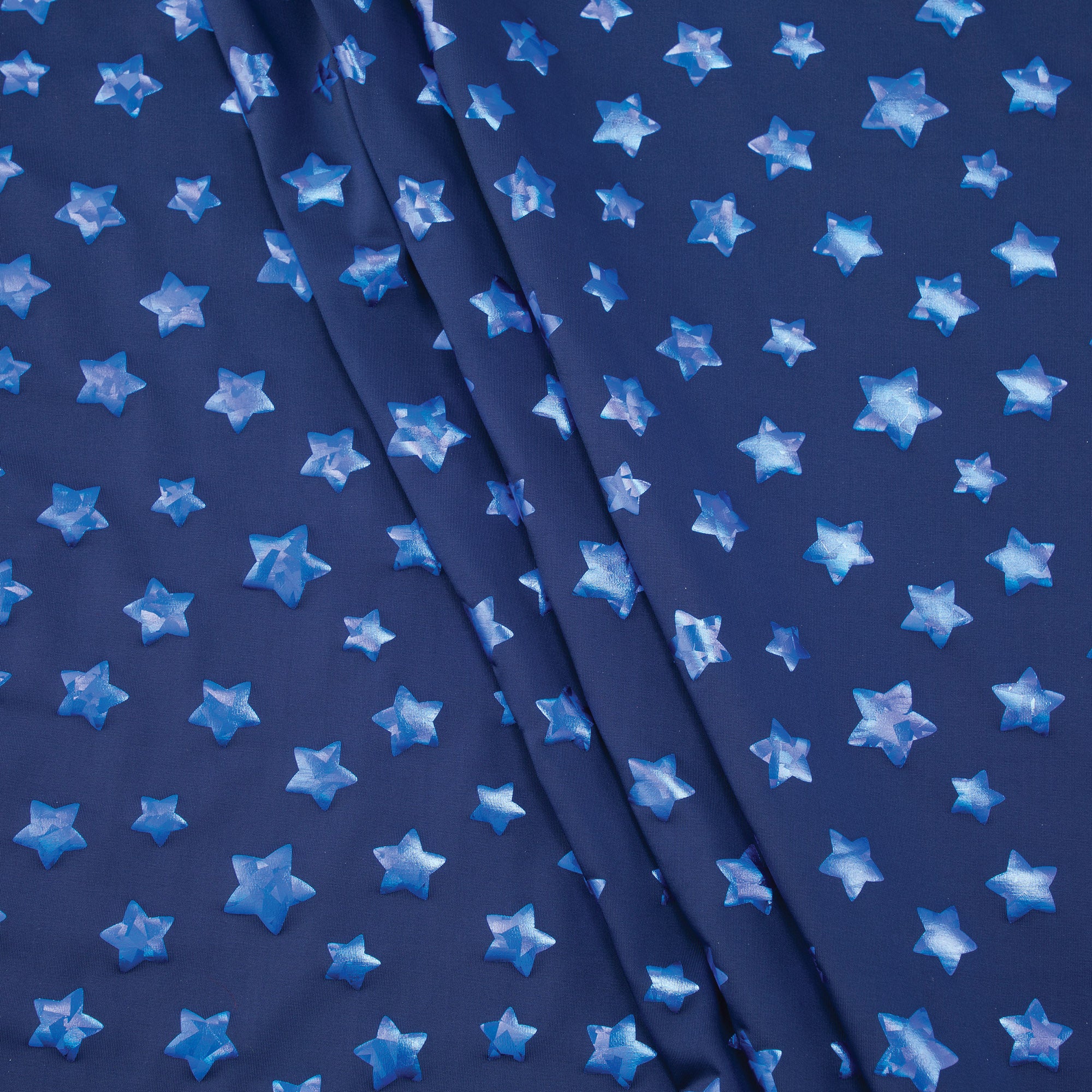Stretch Fabric, Tonal Star, Navy