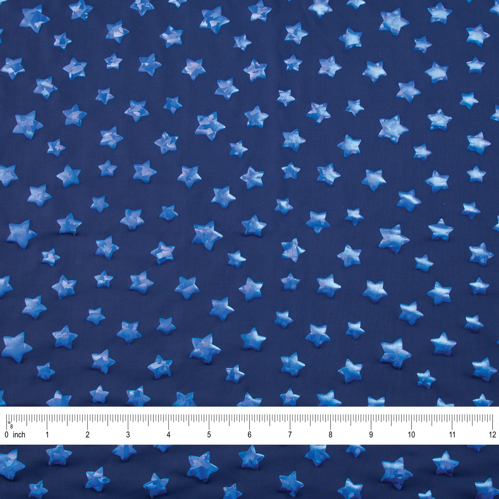 Stretch Fabric, Tonal Star, Navy