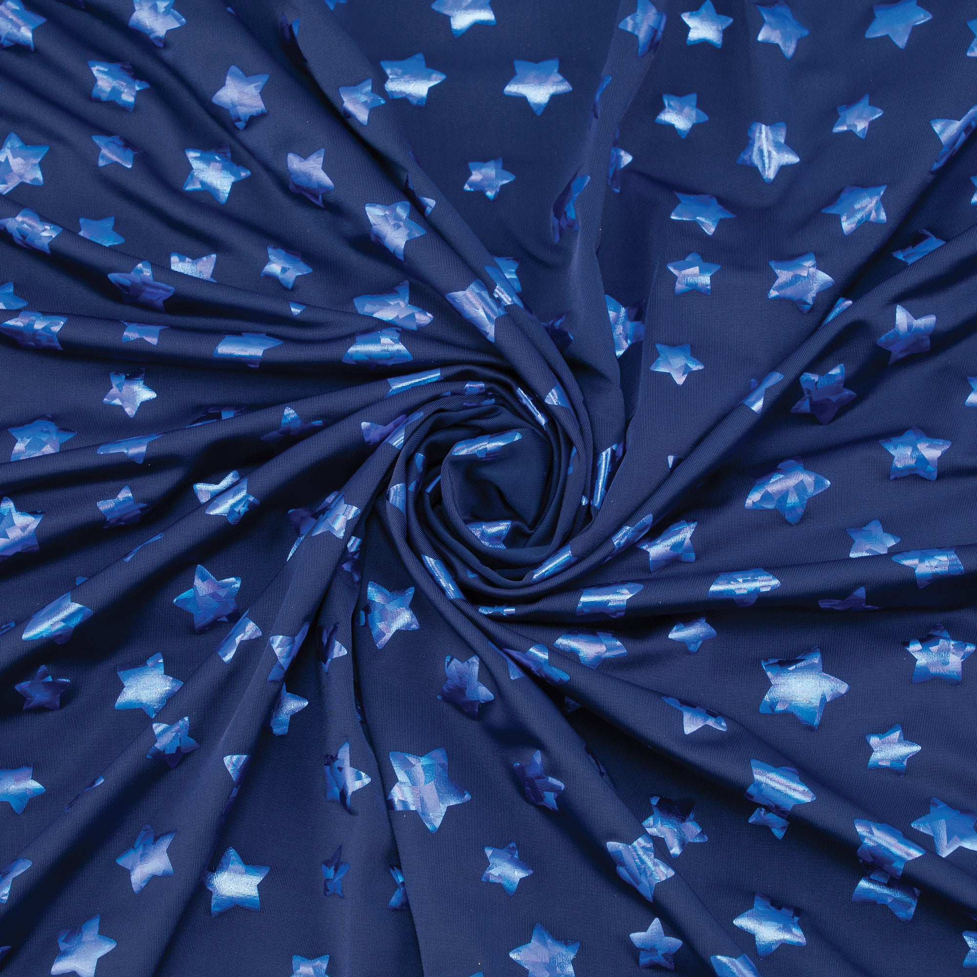 Stretch Fabric, Tonal Star, Navy