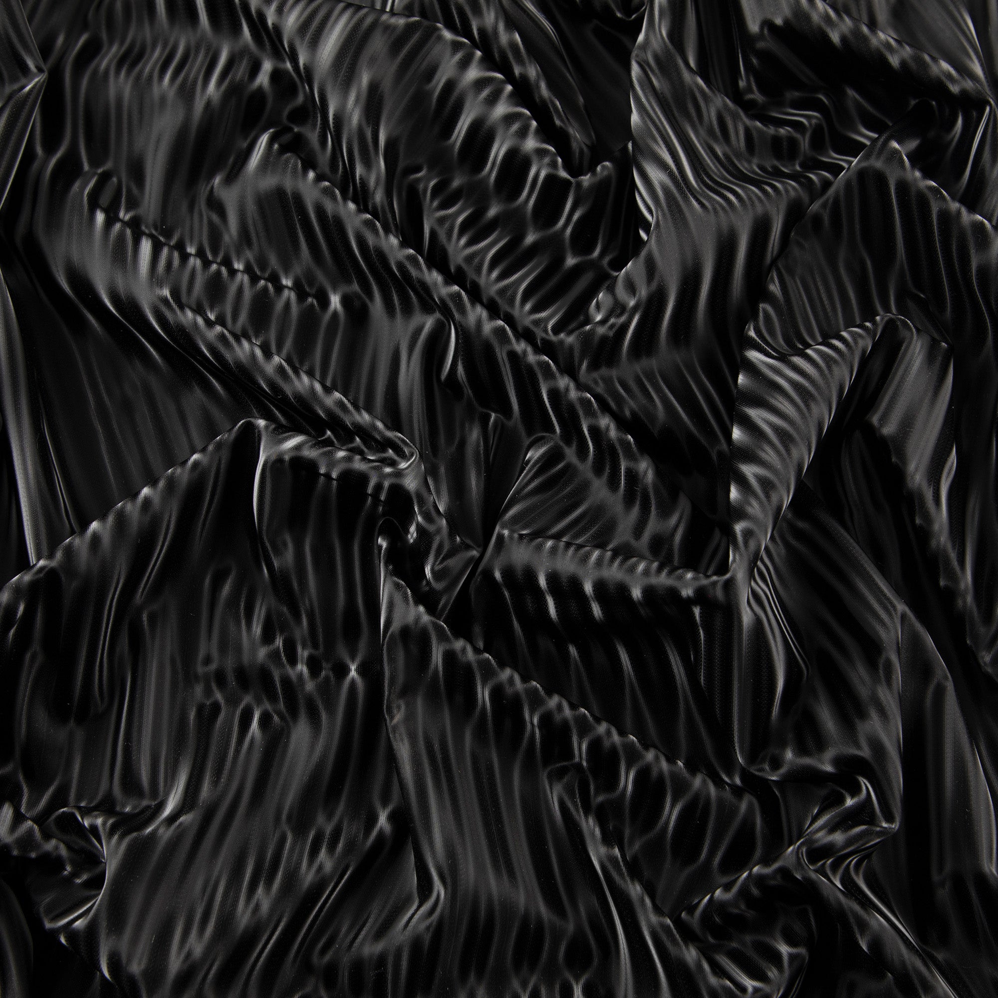 4-Way Stretch Fabric, Holographic Stripe, Black
