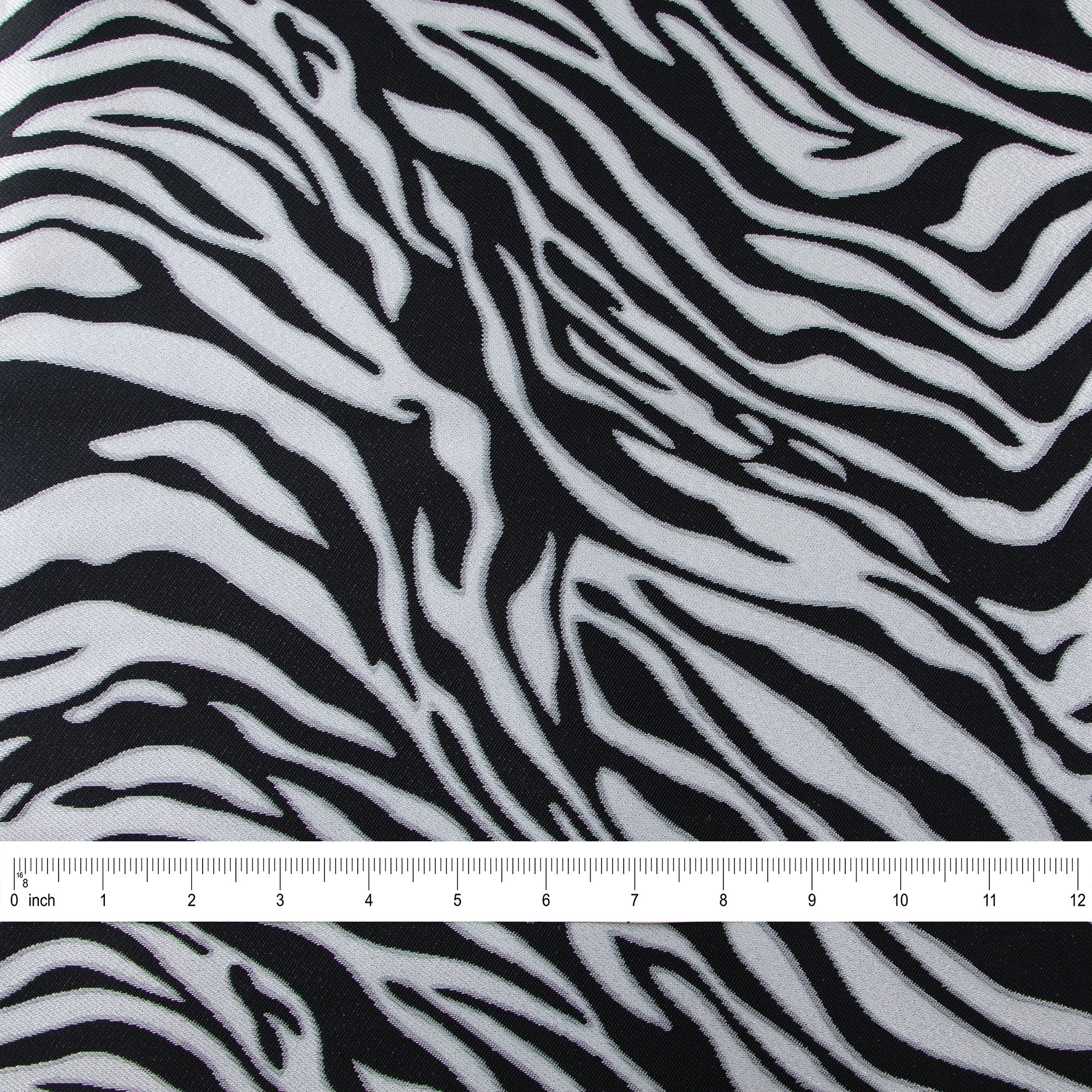 Zebra Brocade, Black & White