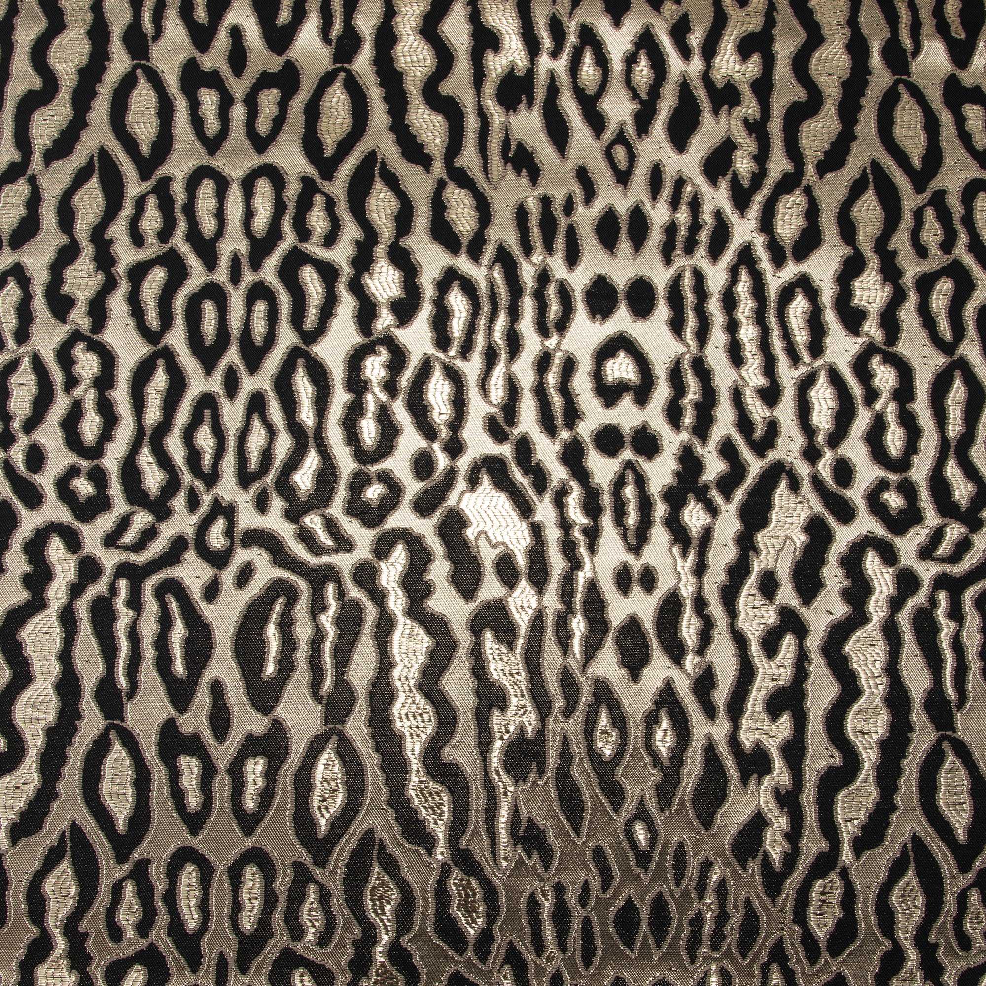 Woven Jacquard Fabric, Metallic Cheetah