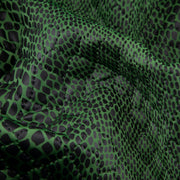 Quilted Fabric, Reptile Print, Green