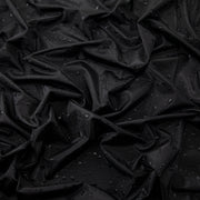 4-Way Stretch Fabric, Liquid Droplets, Black