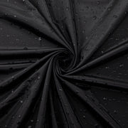 4-Way Stretch Fabric, Liquid Droplets, Black
