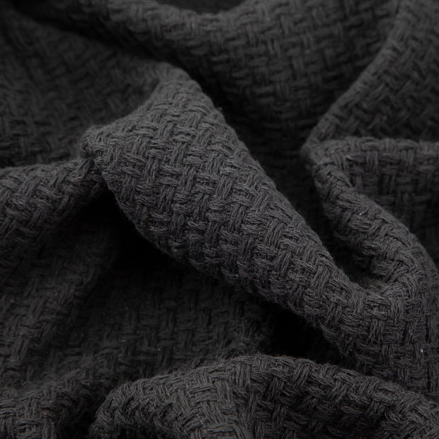 Basketweave Fabric, Black