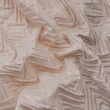 Load image into Gallery viewer, Textured Chevron Fabric, Metallic Rose Gold &amp; Ivory