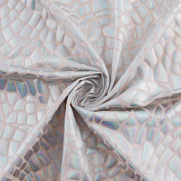 Yaya Han Collection 4-Way Stretch Broken Glass Mirror Foil, Silver