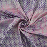 Load image into Gallery viewer, 4-Way Stretch Fabric, Chainlink Silver Foiled, Pink &amp; Purple