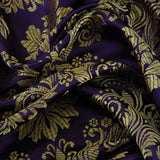 Load image into Gallery viewer, Regal Brocade Fabric, Purple