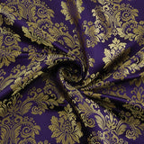 Load image into Gallery viewer, Regal Brocade Fabric, Purple