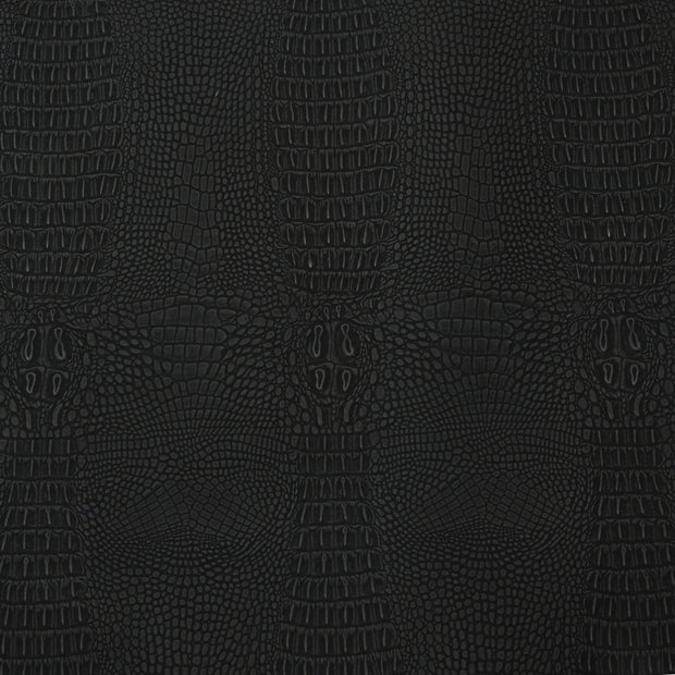 4-Way Stretch Fabric, Reptile Moleskin, Black
