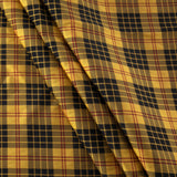 Load image into Gallery viewer, Woven Fabric, Yellow &amp; Black Plaid