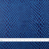 Load image into Gallery viewer, Stretch Fabric, Rubber Python Texture, Blue