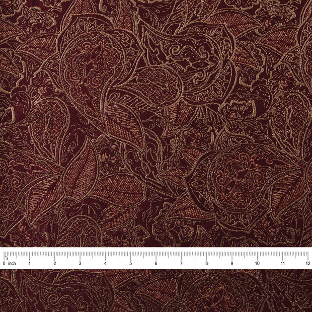 Yaya Han Collection Byzantine Metallic Brocade Gold/Burgundy