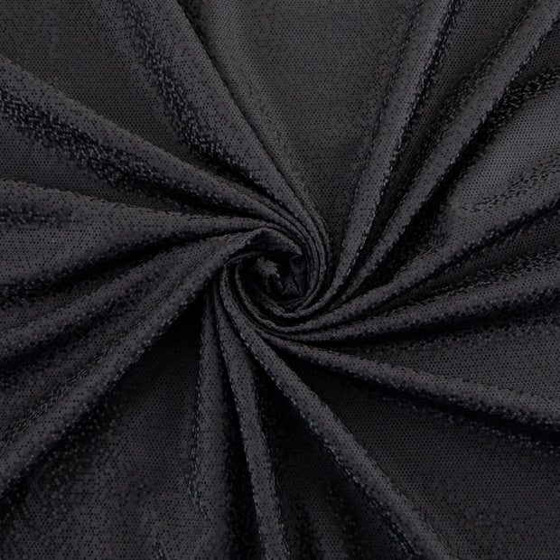 4-Way Stretch Fabric, Pixel Pattern, Black