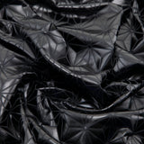 Load image into Gallery viewer, Stretch Fabric, Shiny Diamond Geo Print, Black