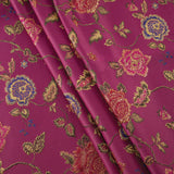 Load image into Gallery viewer, 4 Seasons French Brocade Fabric, Floral, Fuchsia Pink