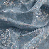 Load image into Gallery viewer, Damask Brocade Fabric, Blue