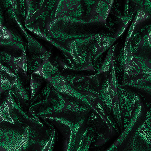 Yaya Han Collection Metallic Snakeskin Green