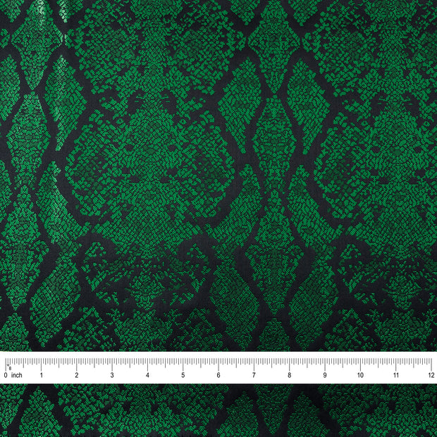 Yaya Han Collection Metallic Snakeskin Green