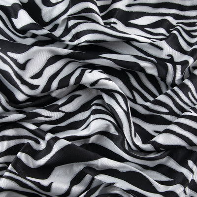 Zebra Brocade, Black & White
