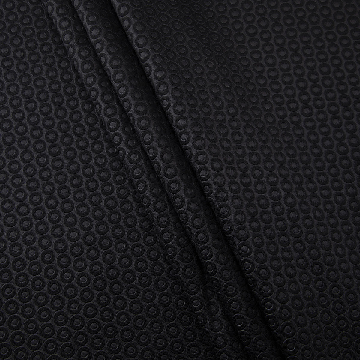 Stretch Scuba Fabric, Embossed, Black Wyla Inc